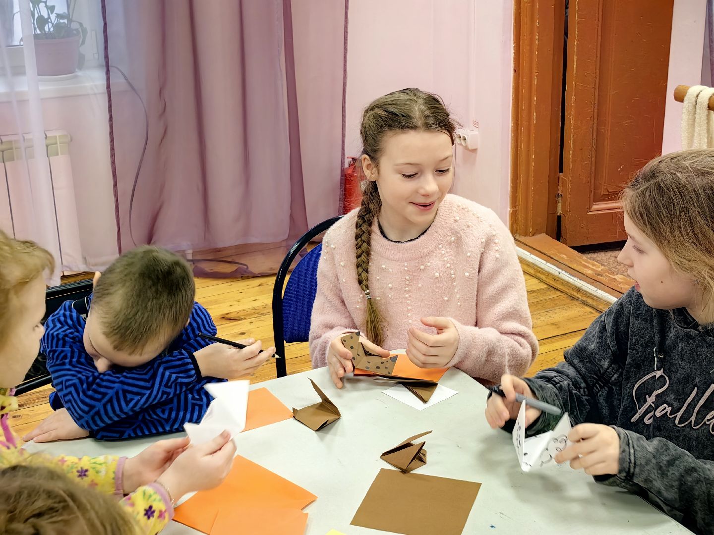 оригами, мастер-класс, дети, животные, питомцы, вертикалки,