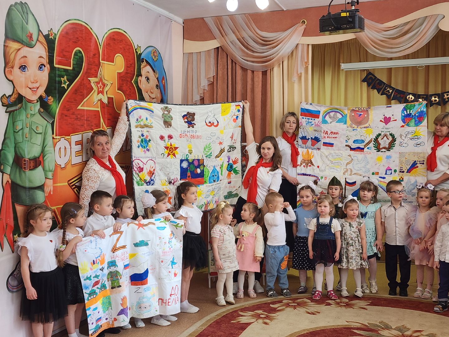 красноармейск, городской округ пушкинский, дошкольники, помощь сво, день защитника отечества, вертикалки,