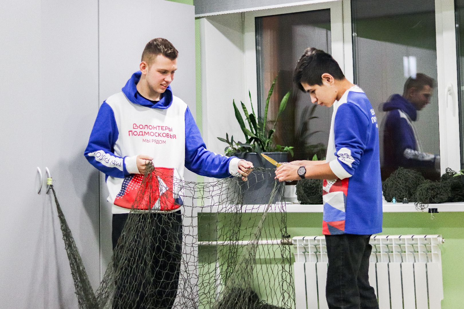 Клин, общество, СВО, плетение масксетей, вертикалки, волонтеры, вертикалки,