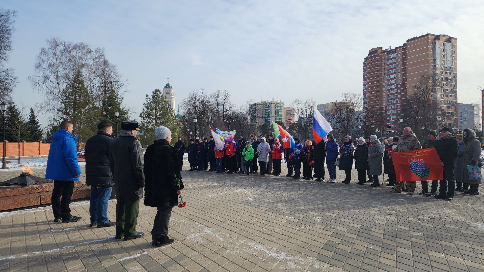 волонтеры, молодежь, День защитника Отечества, Лосино-Петровский,