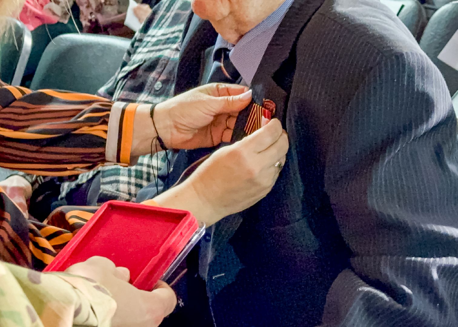 Клин, общество, ветераны, ВОВ, 80 лет победе, медали, вертикалки,