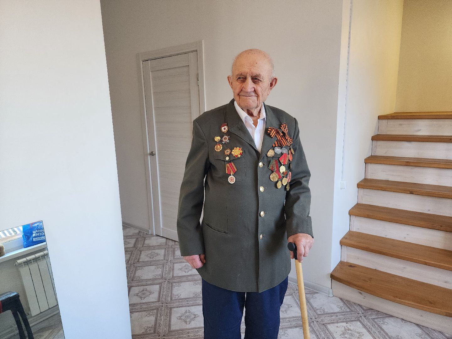 серпухов, улица школьная, ветеран вов, 23 февраля, юбилейная медаль,