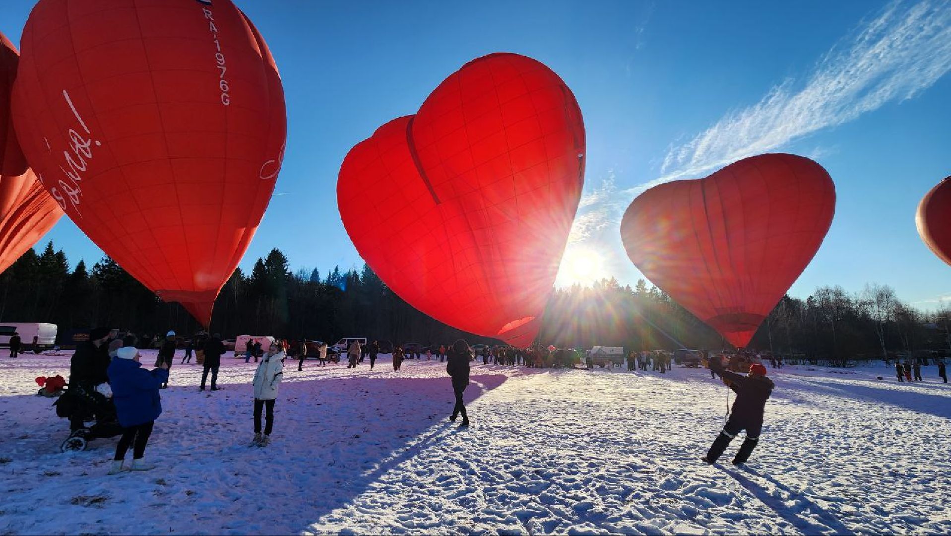 Дмитров, Фестиваль сердец, Аэростаты, вертикакли,