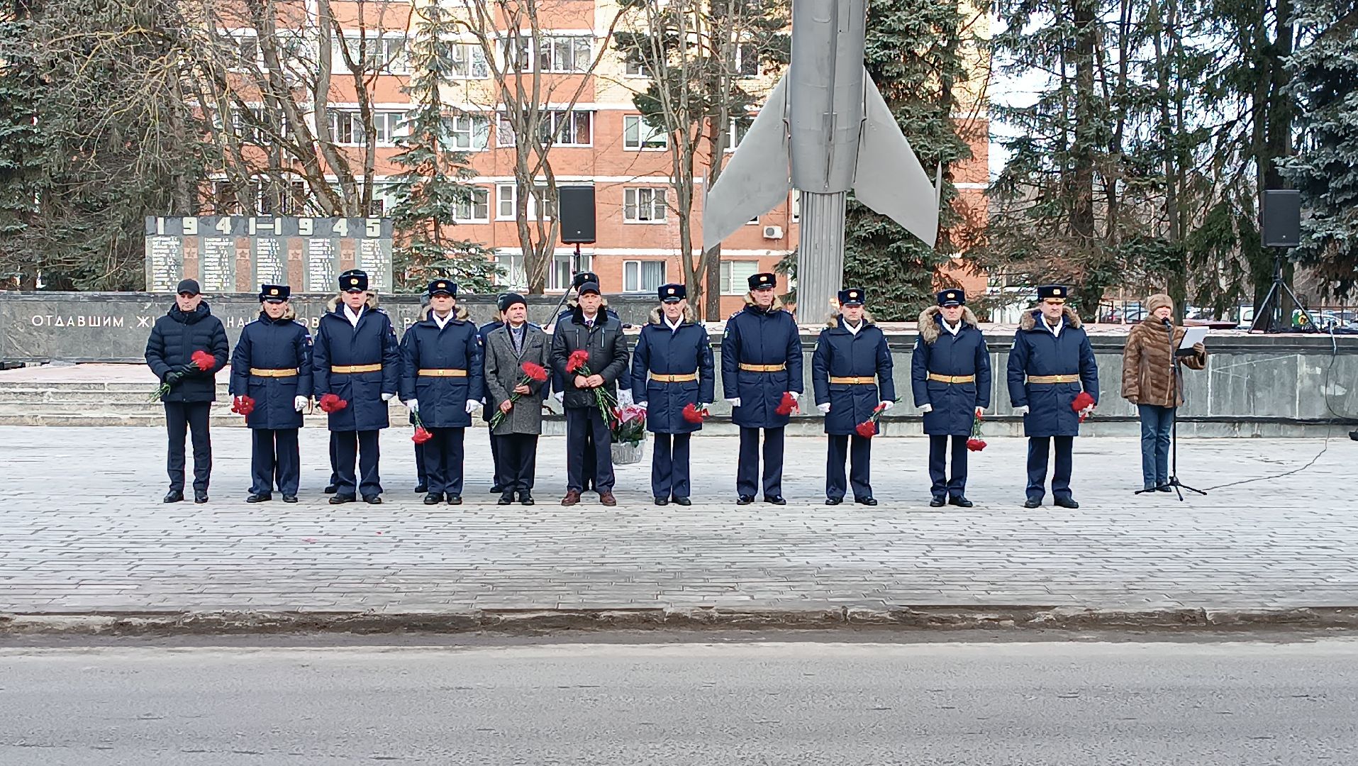 день защитника отечества, щелково-3, возложение цветов, аллея героев отечества,