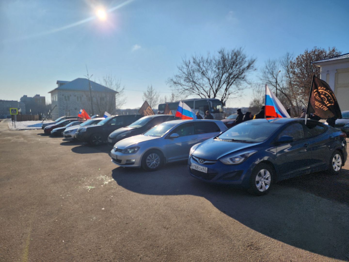 Зарайск, Луховицы, вертикалки, День защитника Отечества, Автопробег Луховицы-Зарайск,