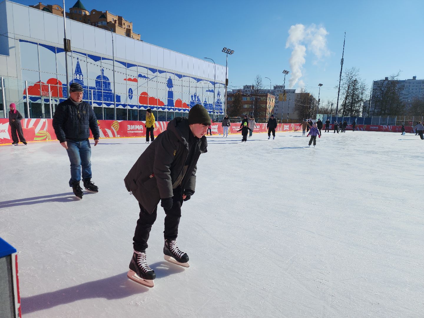 серпухов, подмосковье, каток, зима в подмосковье, вертикалка,
