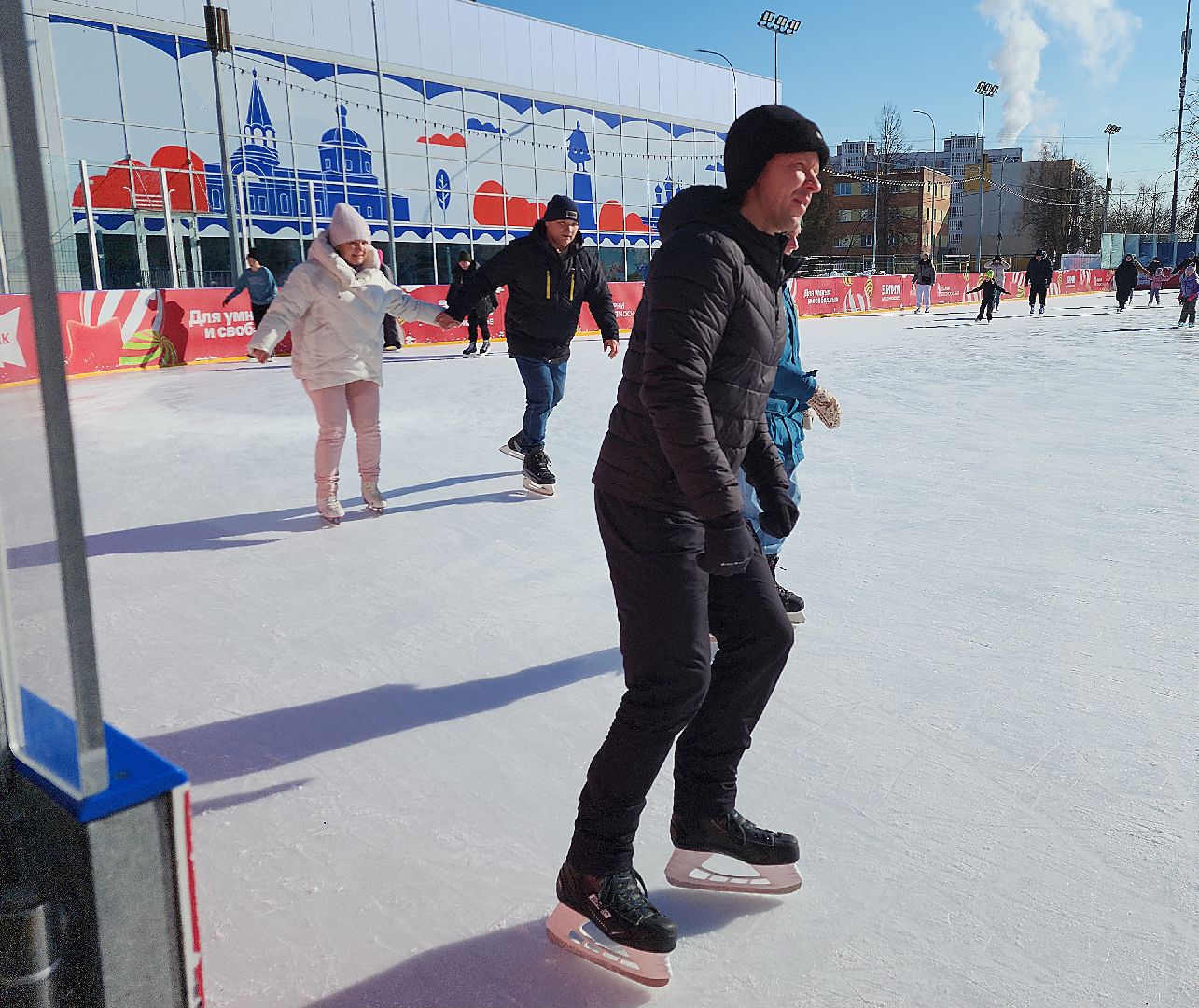 серпухов, подмосковье, каток, зима в подмосковье, вертикалка,