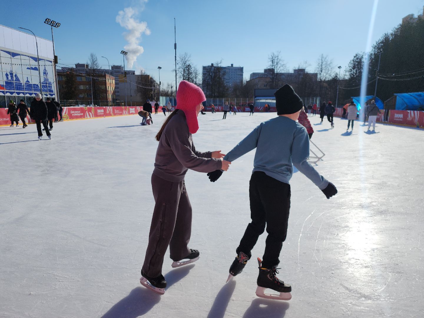 серпухов, подмосковье, каток, зима в подмосковье, вертикалка,