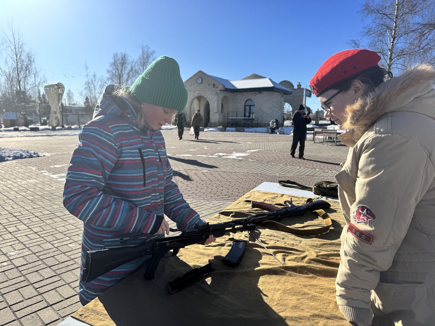 шаховская, мастер класс, мастер класс по сборке автомата, 23 февраля, день защитника отечества, вертикалка,
