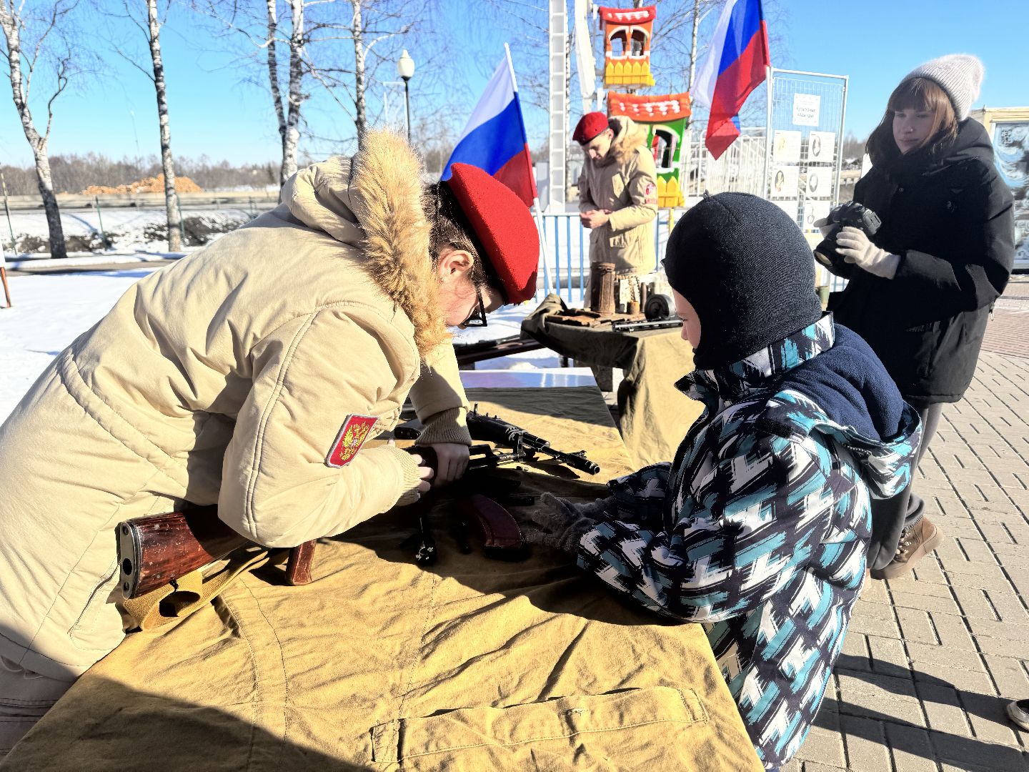 шаховская, мастер класс, мастер класс по сборке автомата, 23 февраля, день защитника отечества, вертикалка,