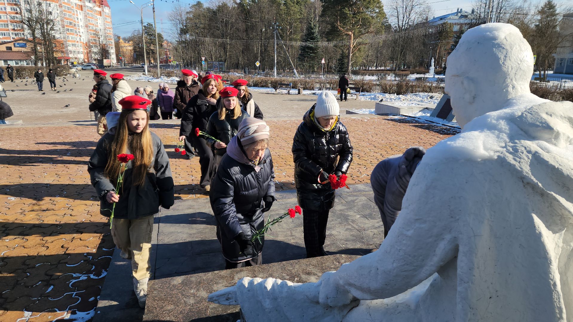 красноармейск, городской округ пушкинский, день защитника отечества, возложение цветов, вертикалки,
