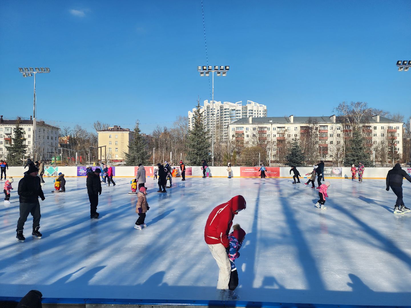 королёв, каток, день защитника отечества,