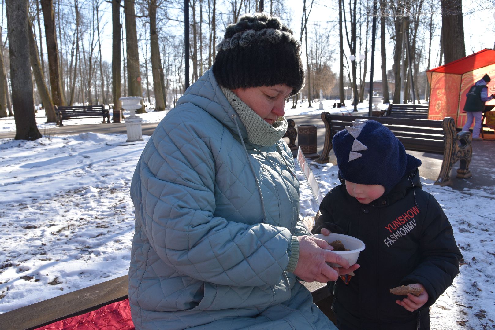 лотошино, лотошинский парк, день защитника отечества, солдатская каша,