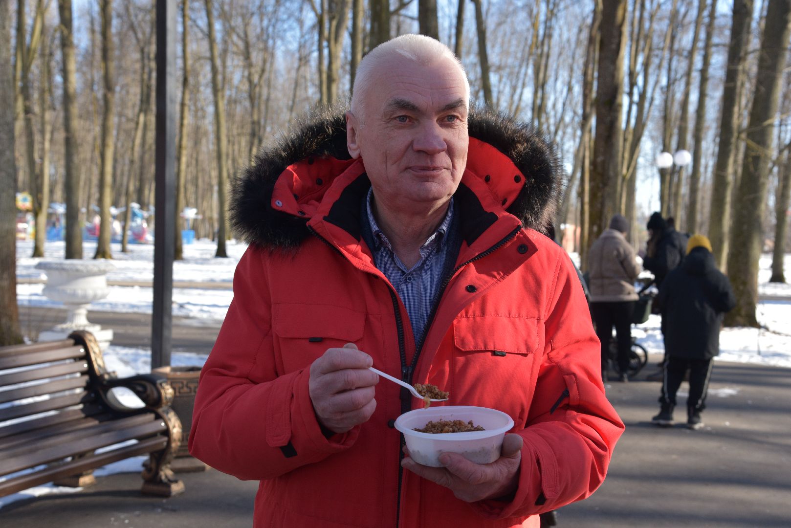 лотошино, лотошинский парк, день защитника отечества, солдатская каша,