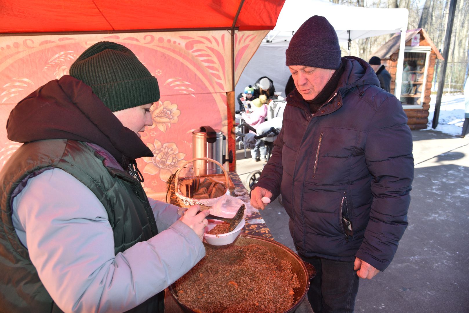 лотошино, лотошинский парк, день защитника отечества, солдатская каша,