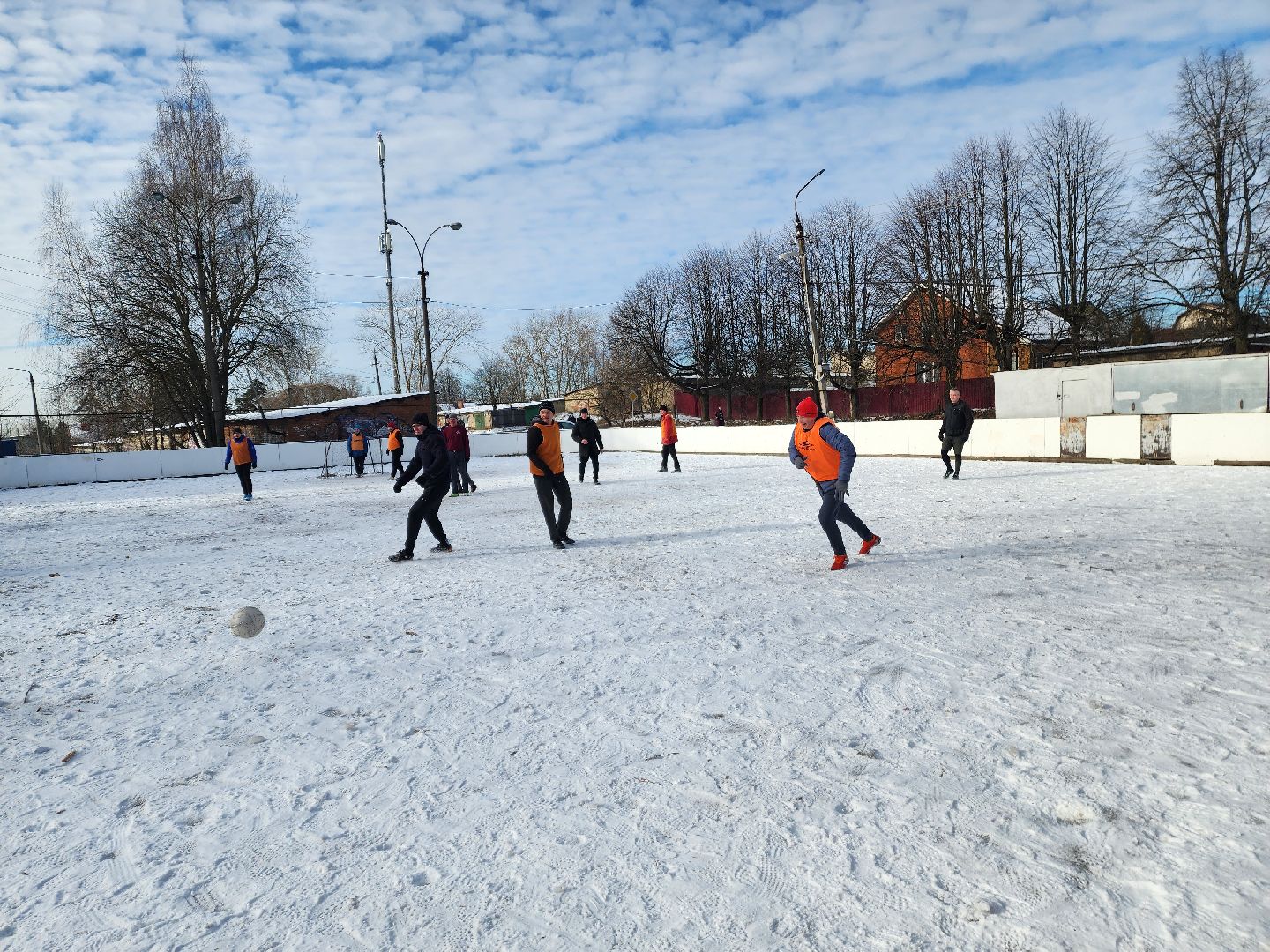 красноармейск, городской округ пушкинский, зимний футбол, день защитника отечества,
