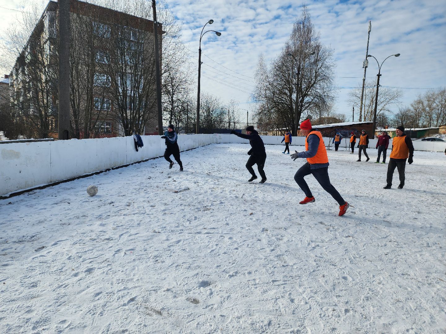 красноармейск, городской округ пушкинский, зимний футбол, день защитника отечества,