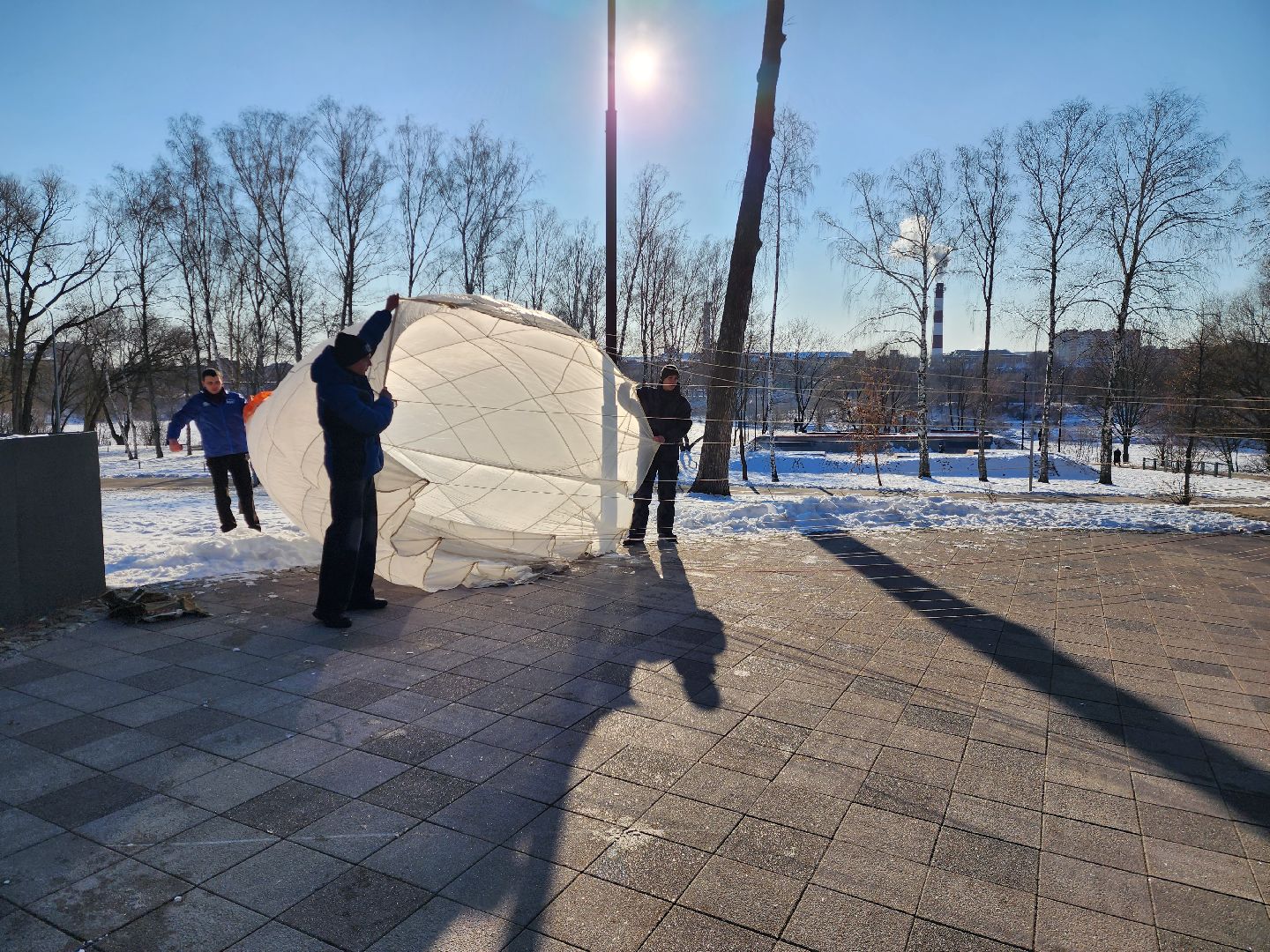 раменское, общество, день защитника отечества, мастер-класс по парашютам,