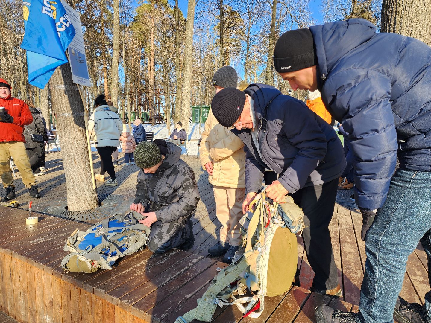 раменское, общество, день защитника отечества, мастер-класс по парашютам,