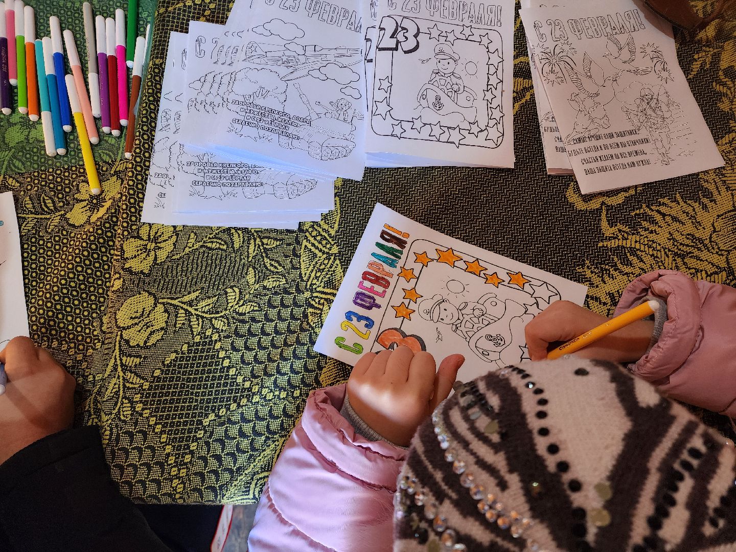 день защитника отечества, шатурский парк, открытка солдату, дети, шатура,