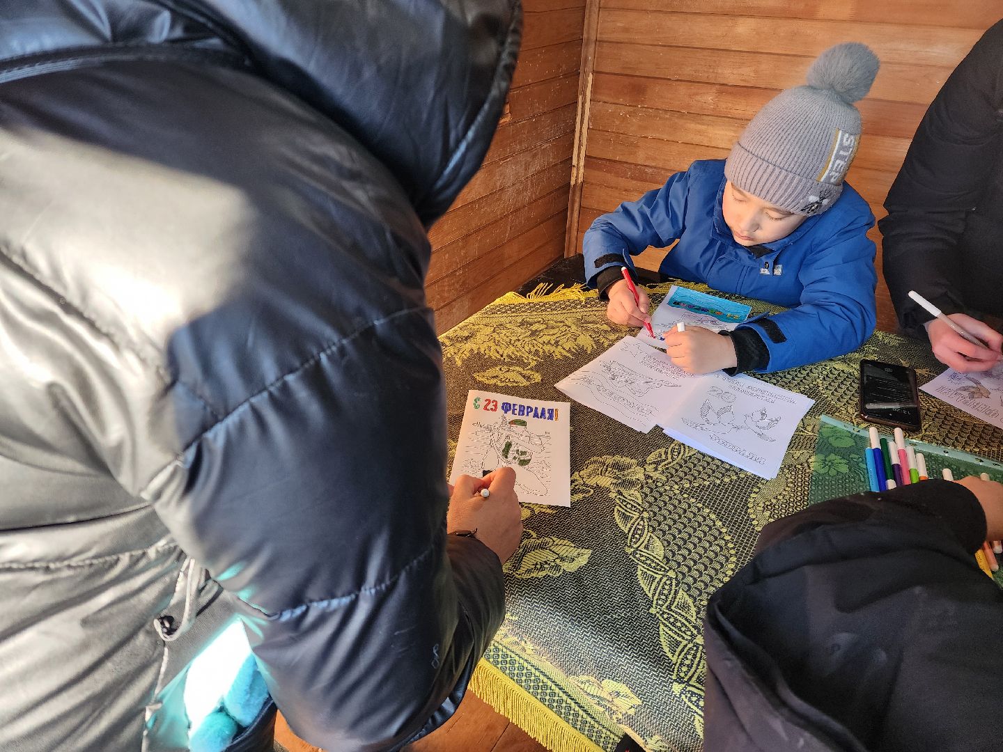 день защитника отечества, шатурский парк, открытка солдату, дети, шатура,