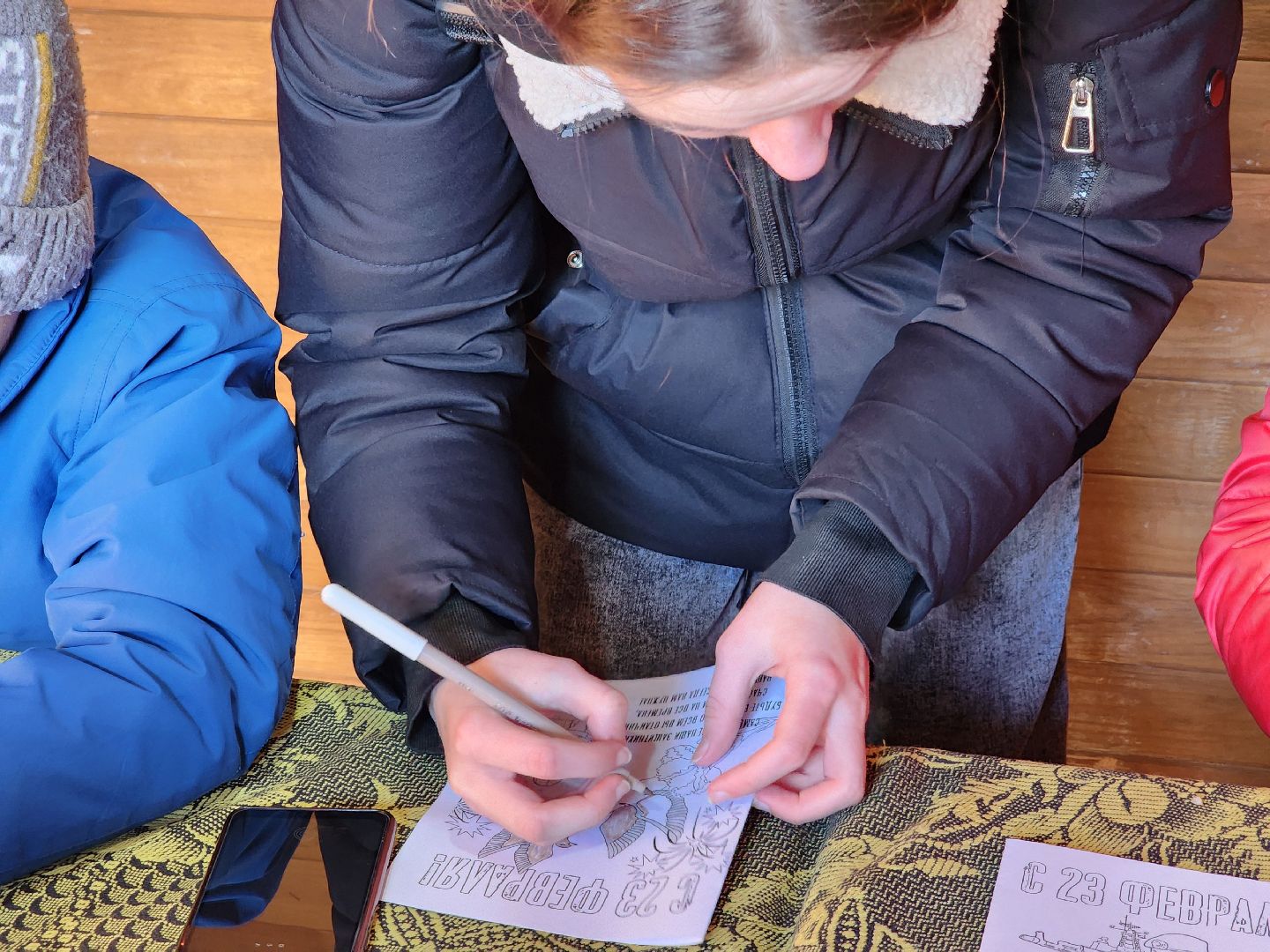 день защитника отечества, шатурский парк, открытка солдату, дети, шатура,