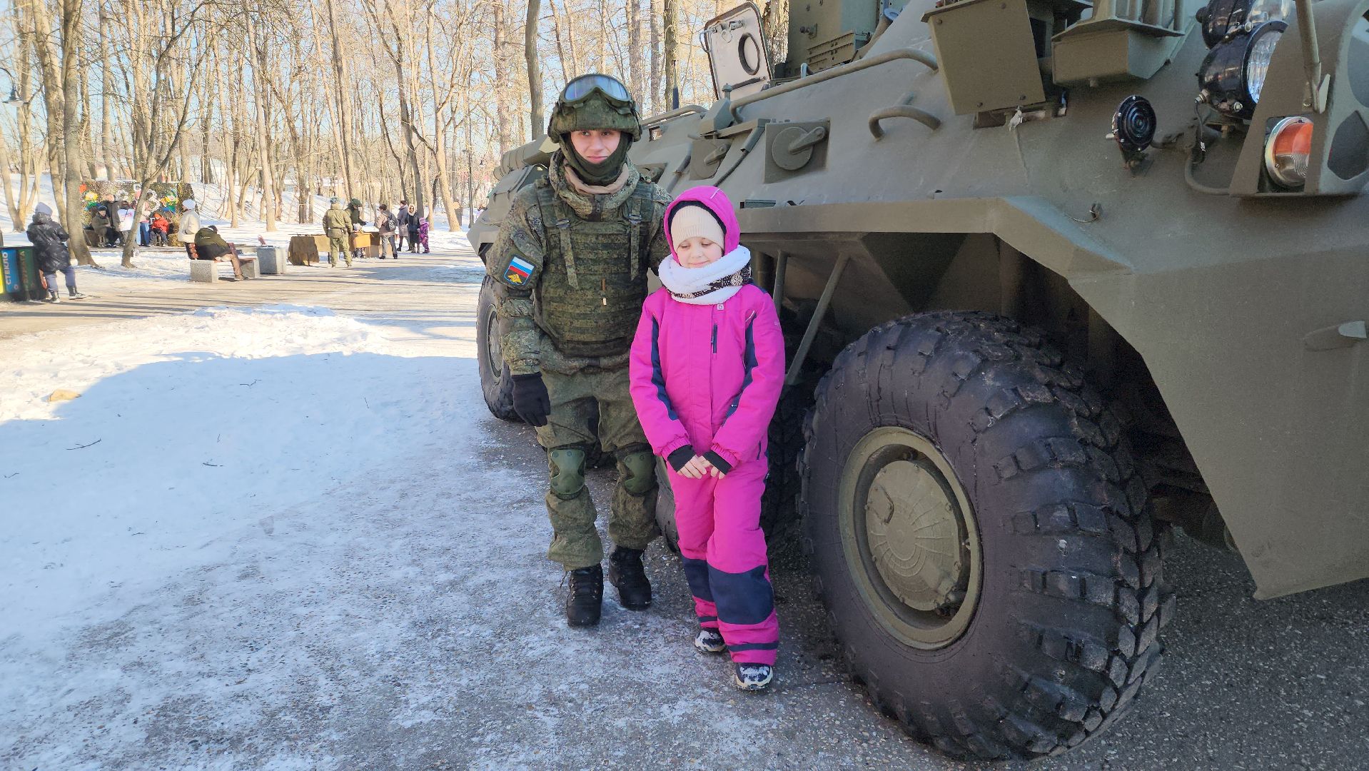 руза, Парк городок, выставка военной техники, 23 февраля, день защитника отечества,
