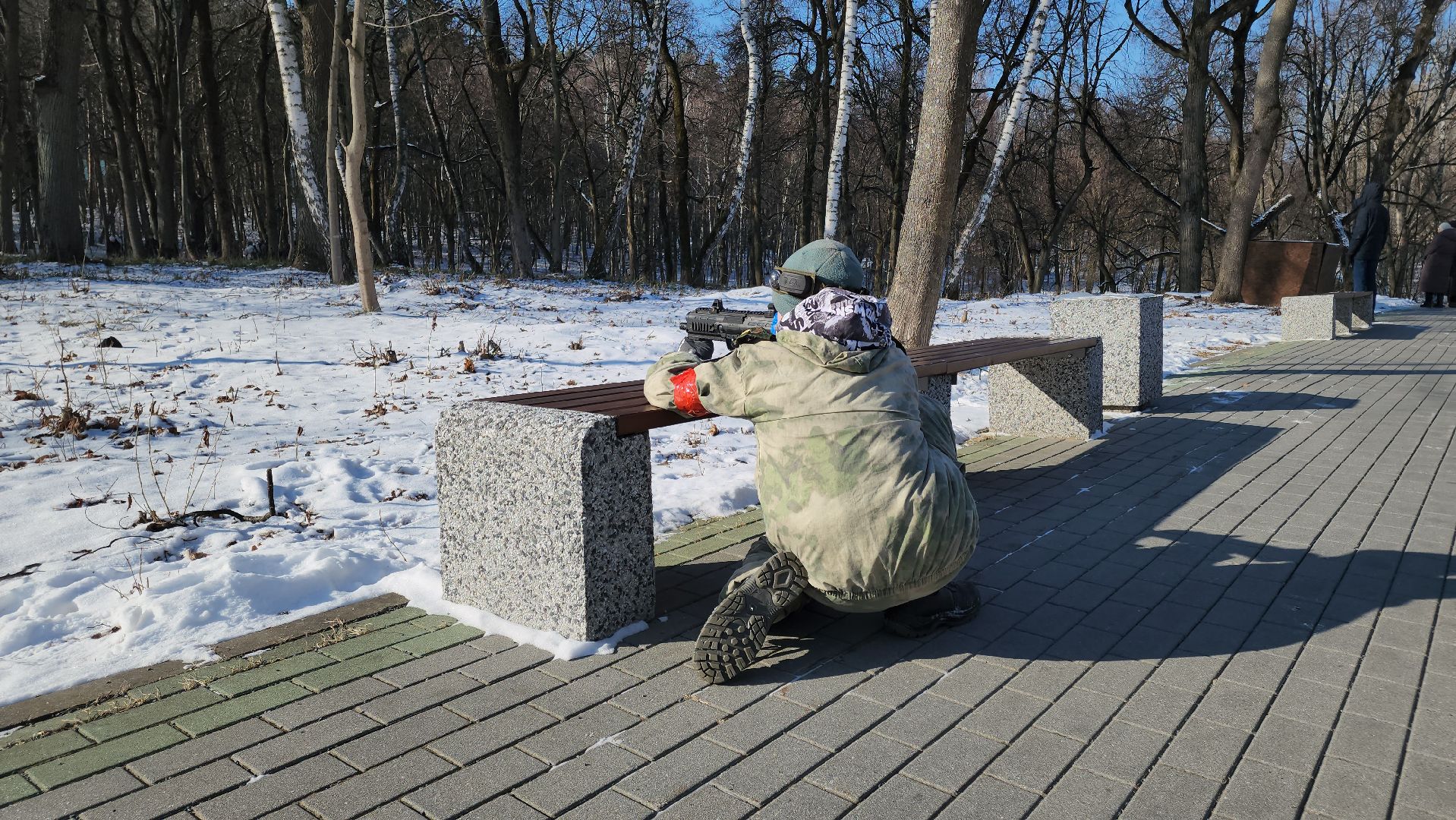 кашира, парк, военно-спортивная игра, день защитника отечества, каширский рубеж, лазертаг, вертикалки,