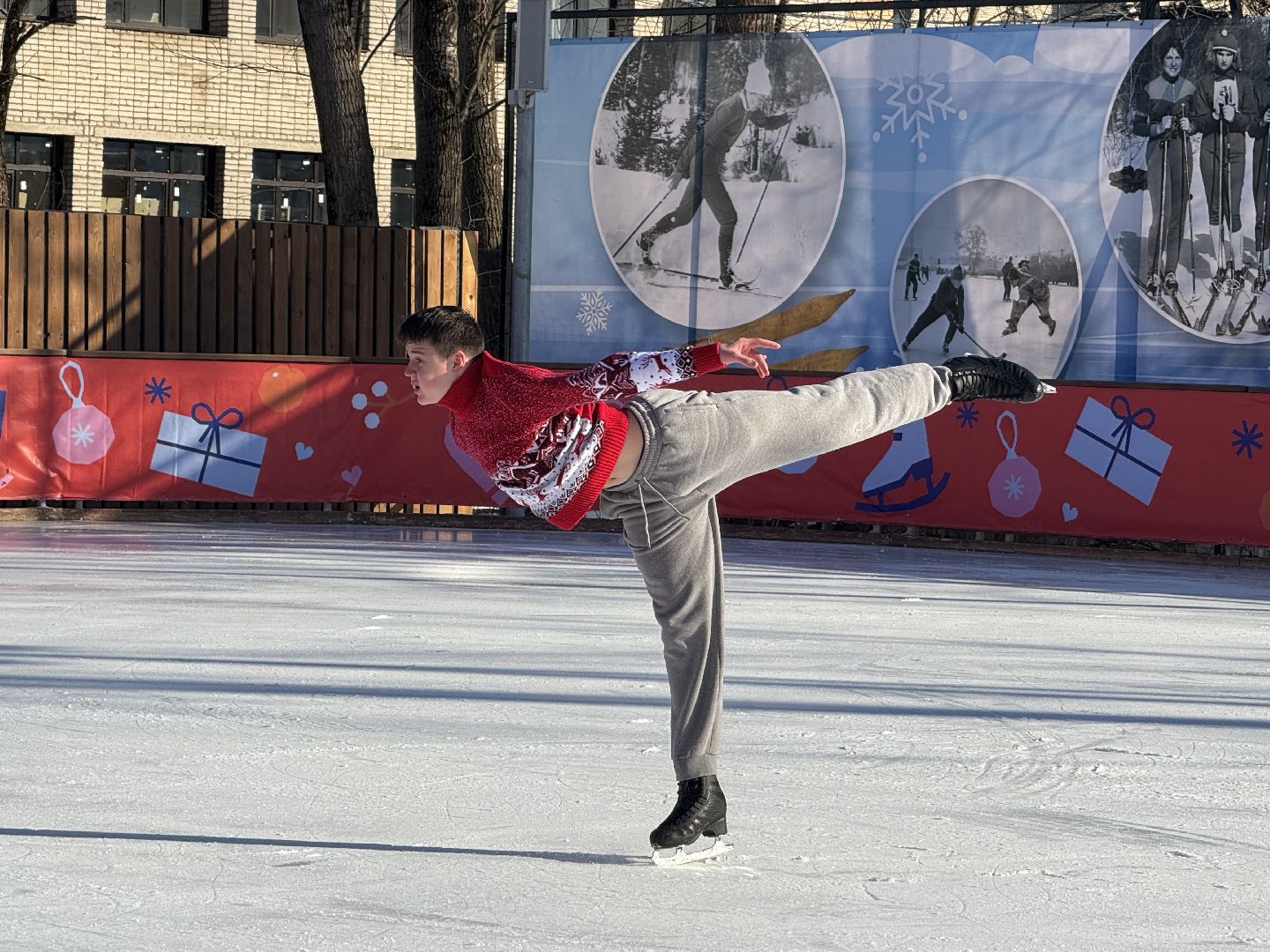 день защитника отечества, парки зимой, парки истры, ледовое шоу, вертикалки,