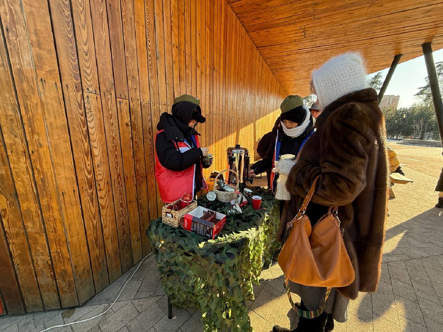 культура, 23 февраля, чайная станция, угощения, солдатский привал,