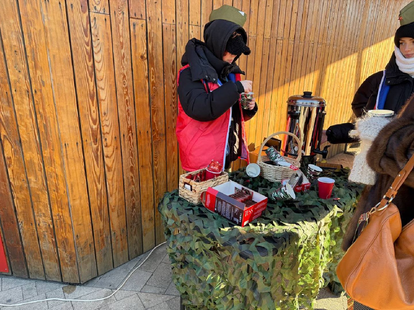 культура, 23 февраля, чайная станция, угощения, солдатский привал,