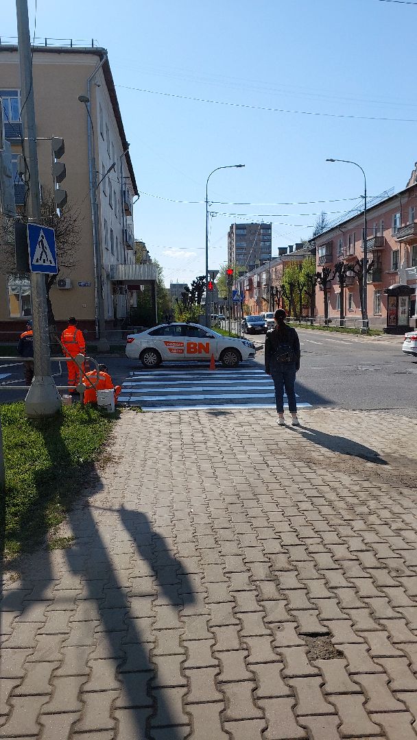 дороги, дорожная разметка, зебра, пешеходный переход, серпухов, благоустройство,