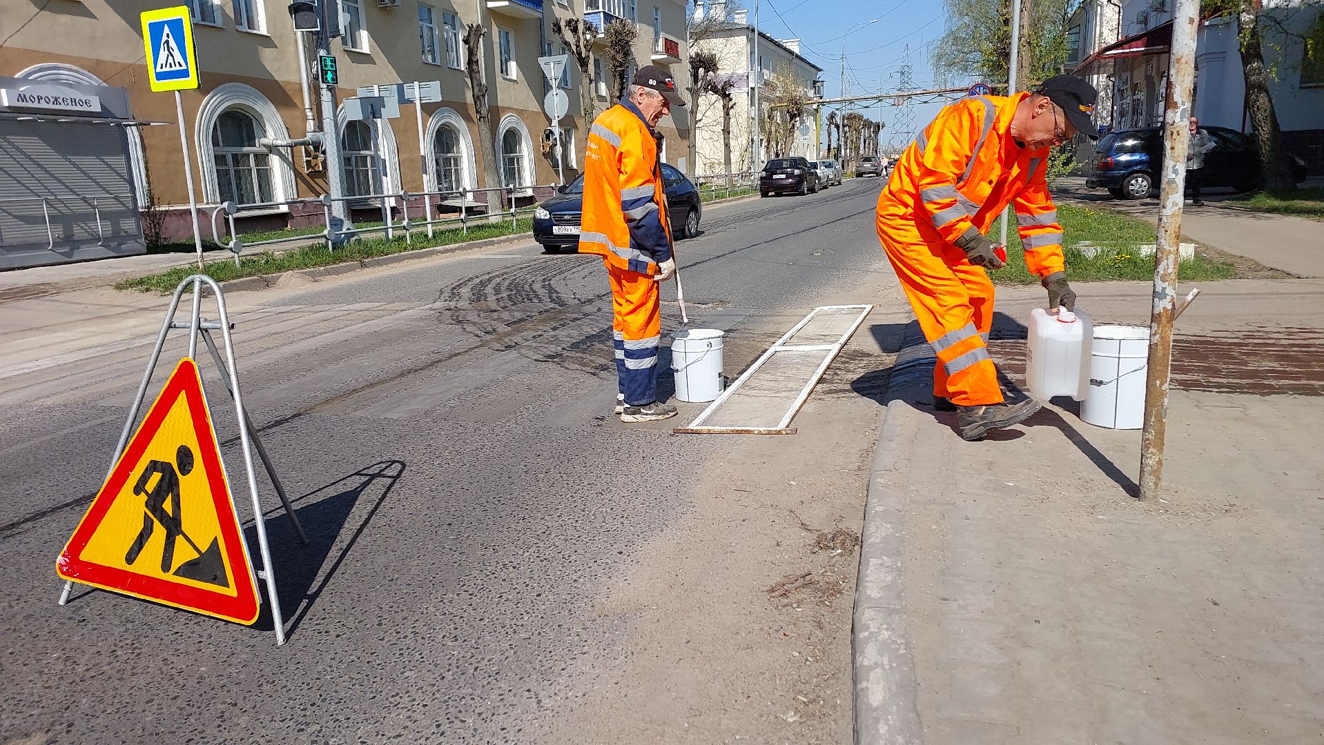 дороги, дорожная разметка, зебра, пешеходный переход, серпухов, благоустройство,