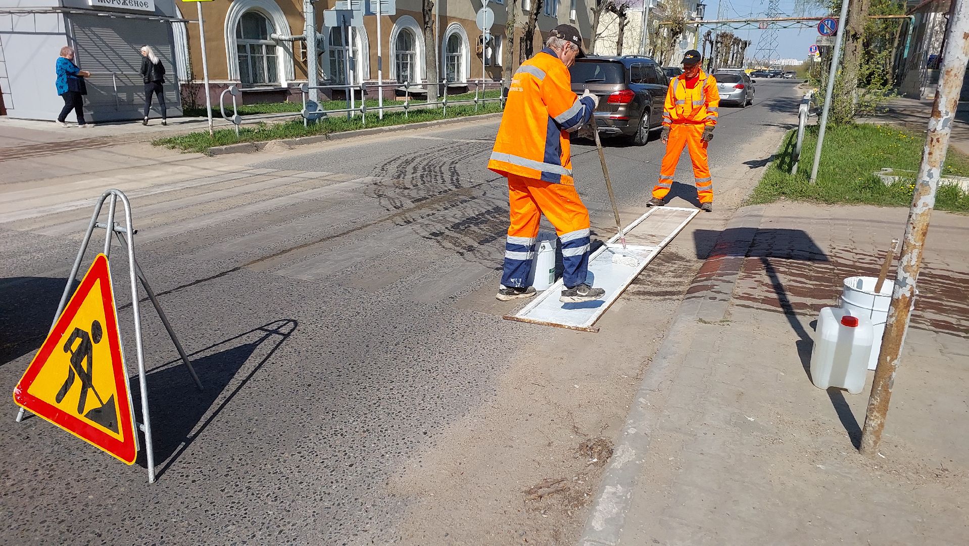 дороги, дорожная разметка, зебра, пешеходный переход, серпухов, благоустройство,