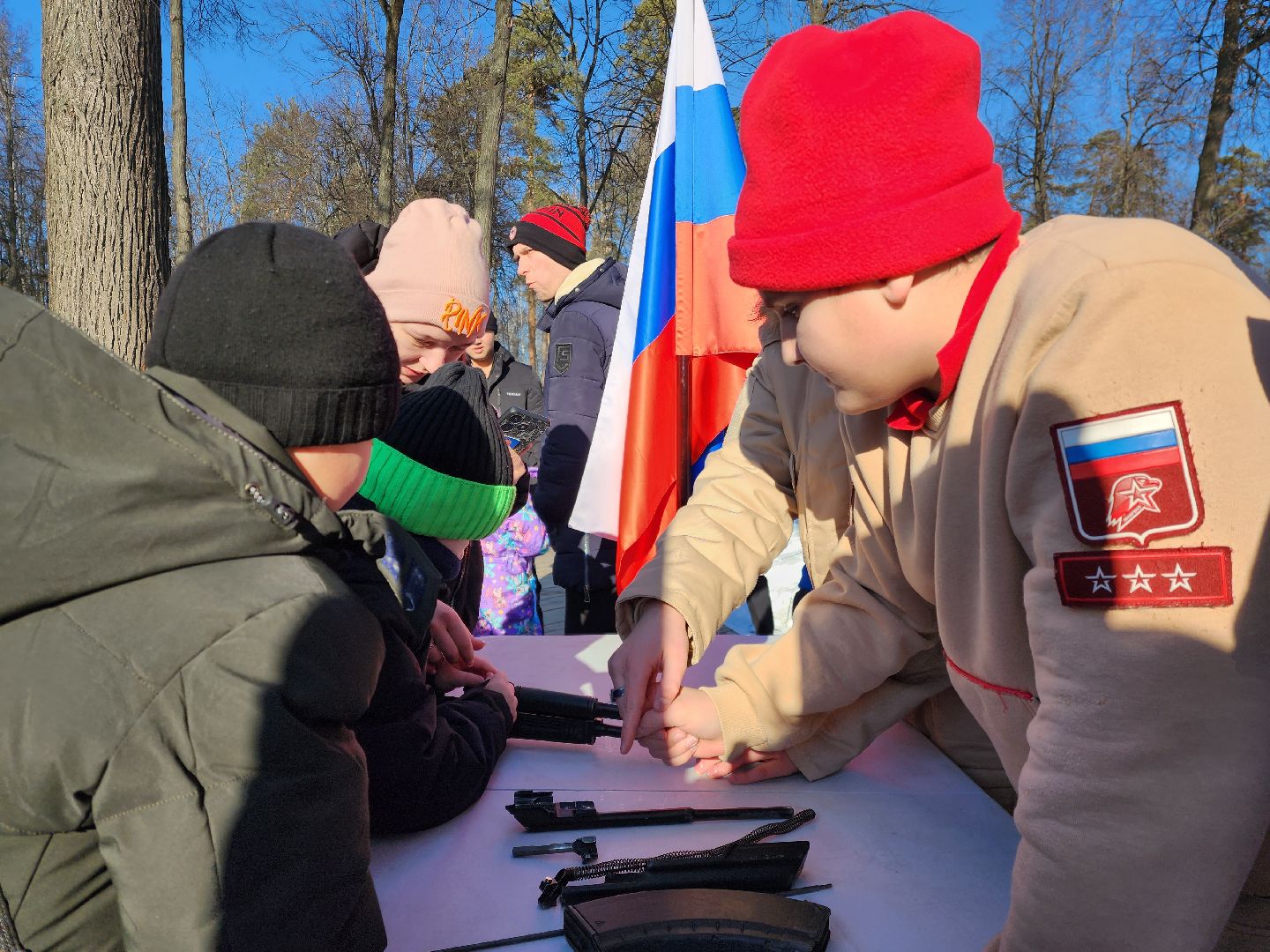 раменское, общество, день защитника отечества, мастер-класс от юнармейцев,