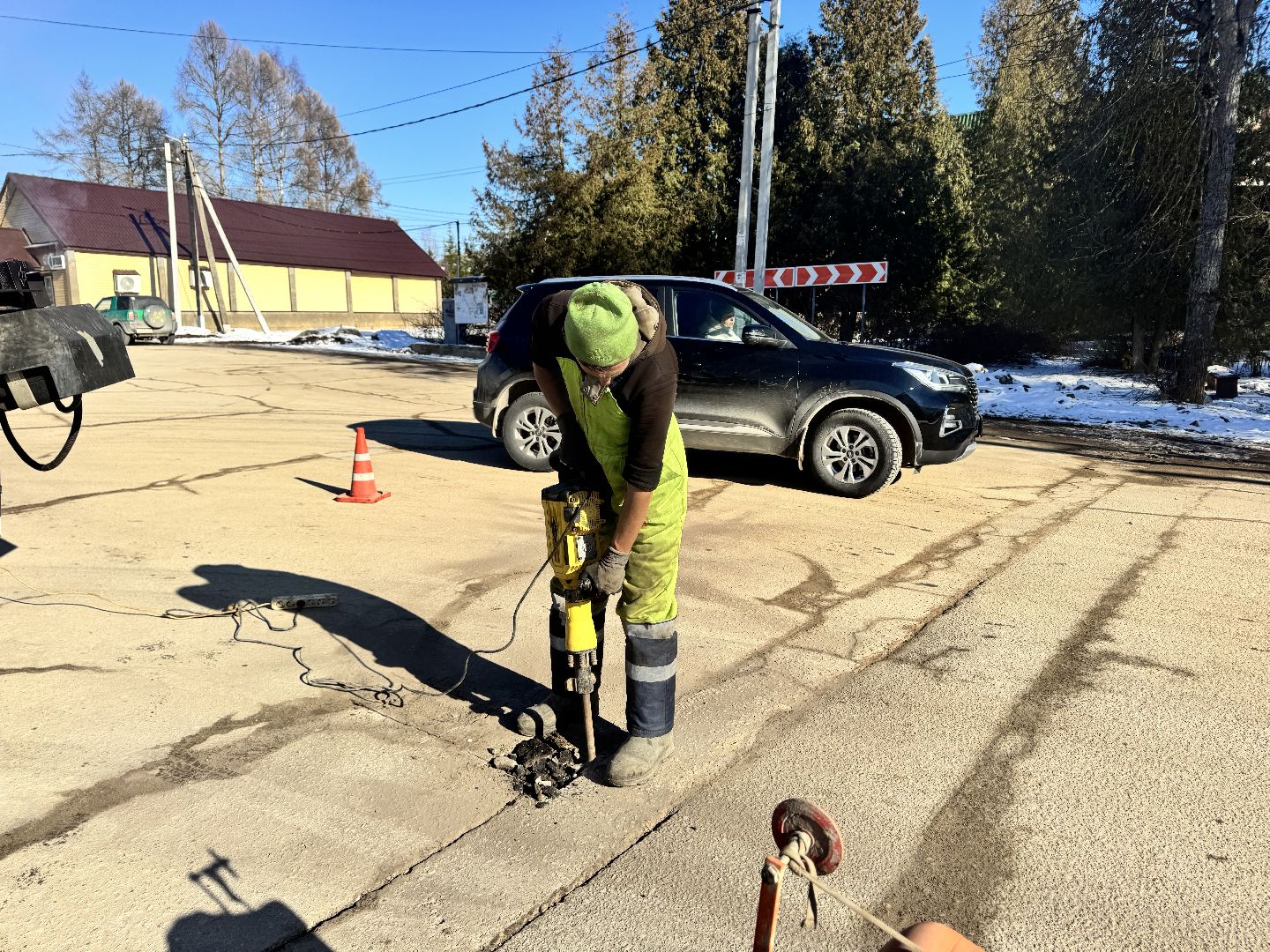 шаховская, дорожные работы, ямочный ремонт,