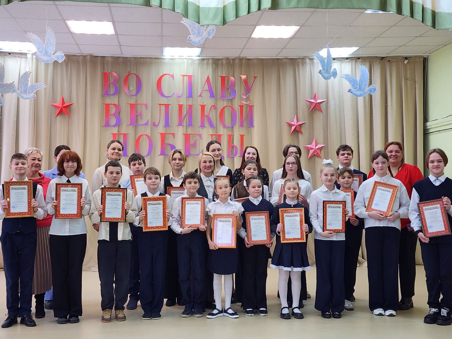 вертикалки, луховицы, образование, день победы,