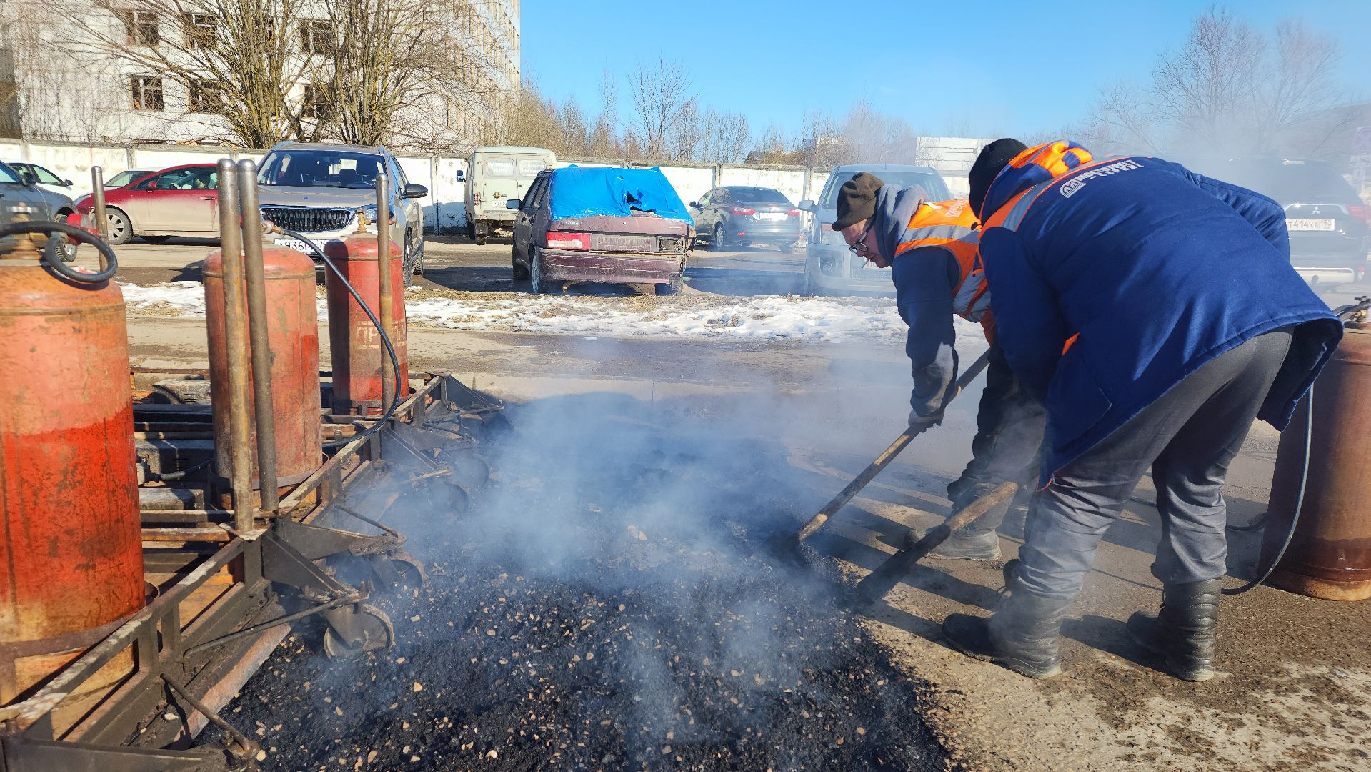волоколамск, ямочный ремонт дорог,