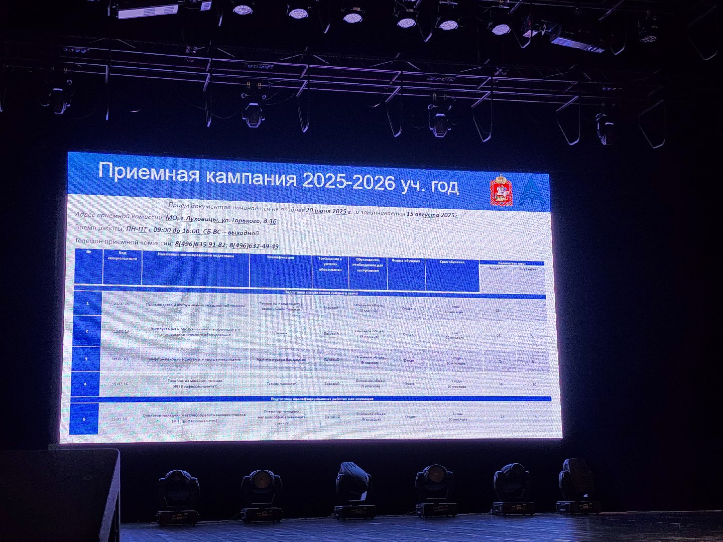 вертикалки, луховицы, образование,профориентация