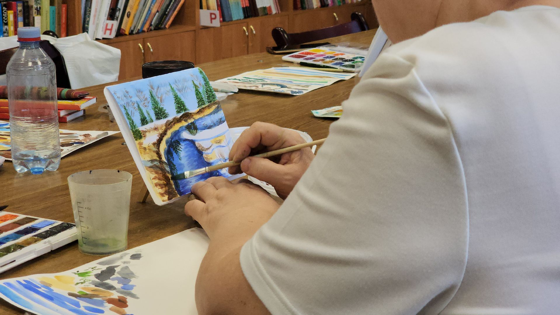 Акварель, Лобня, Мастер-класс, Художник, вертикалки,