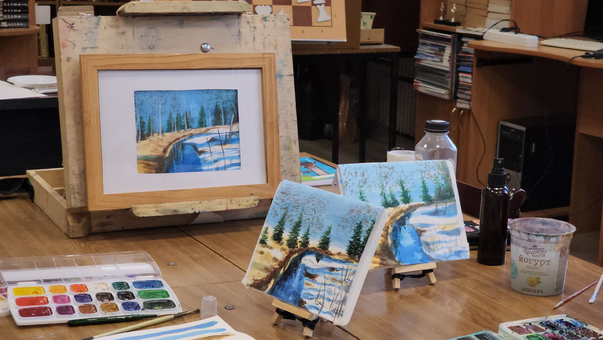 Акварель, Лобня, Мастер-класс, Художник, вертикалки,