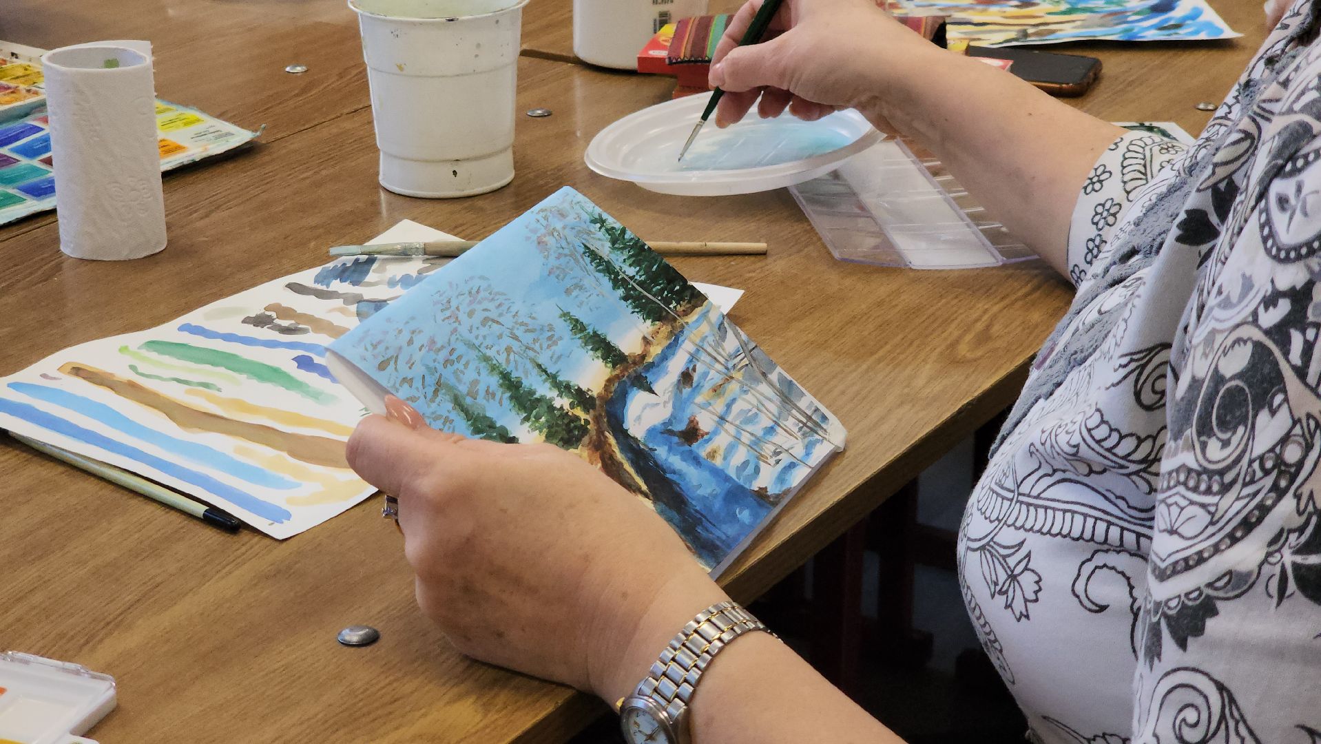 Акварель, Лобня, Мастер-класс, Художник, вертикалки,