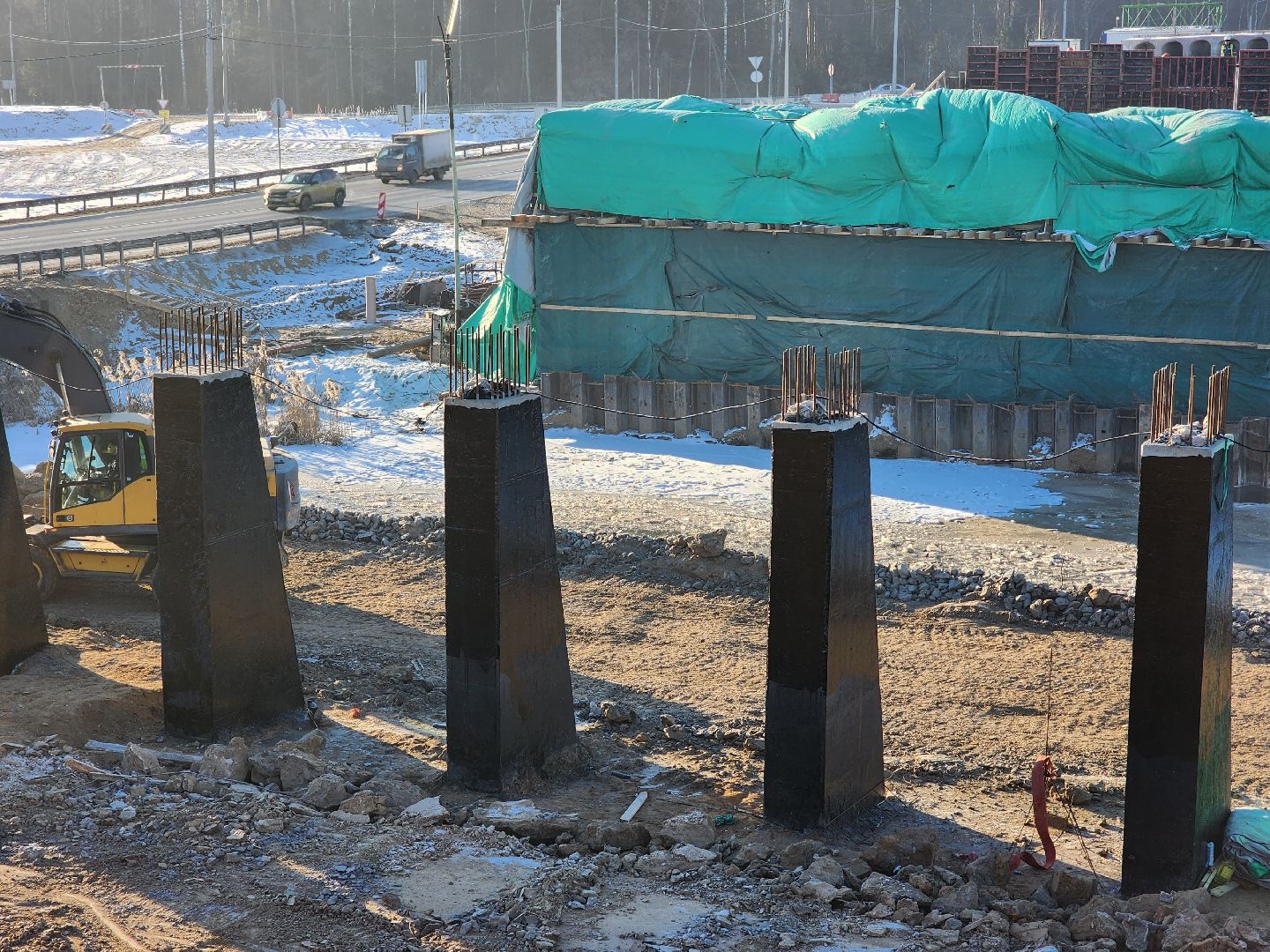 пушкино, мост, дорога, строительство,