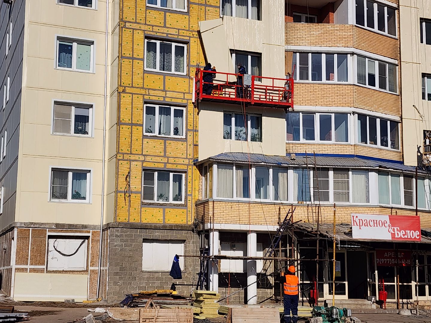 Чехов, улица Дружбы 1, жилой комплекс посейдон, капитальный ремонт фасада, реконструкция фасада, облицовка дома, наружная отделка, теплоизоляция, гидроизоляция, фонд капитального ремонта мо, вертикалки,