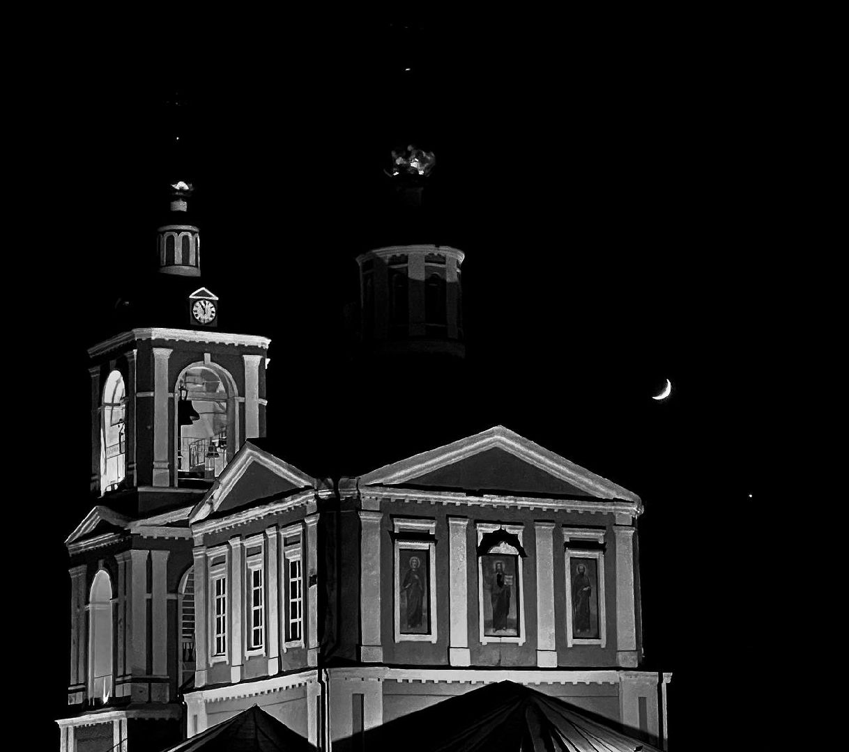 Сергиев Посад, Сергиево-Посадский городской округ, Северное сияние, Луна, Венера, Погода