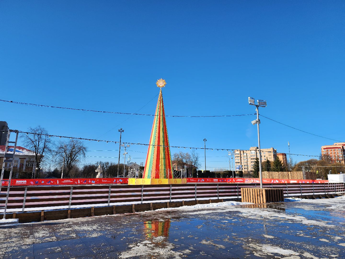 Масленица, Истра, городская площадь, благоустройство, вертикалки,