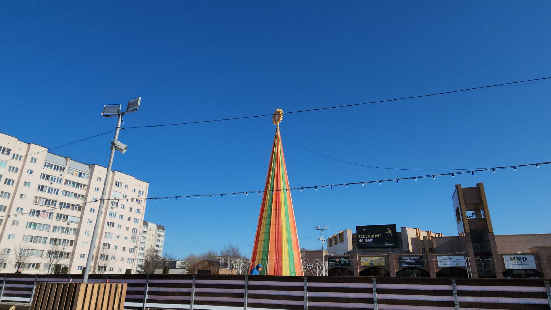 Масленица, Истра, городская площадь, благоустройство, вертикалки,
