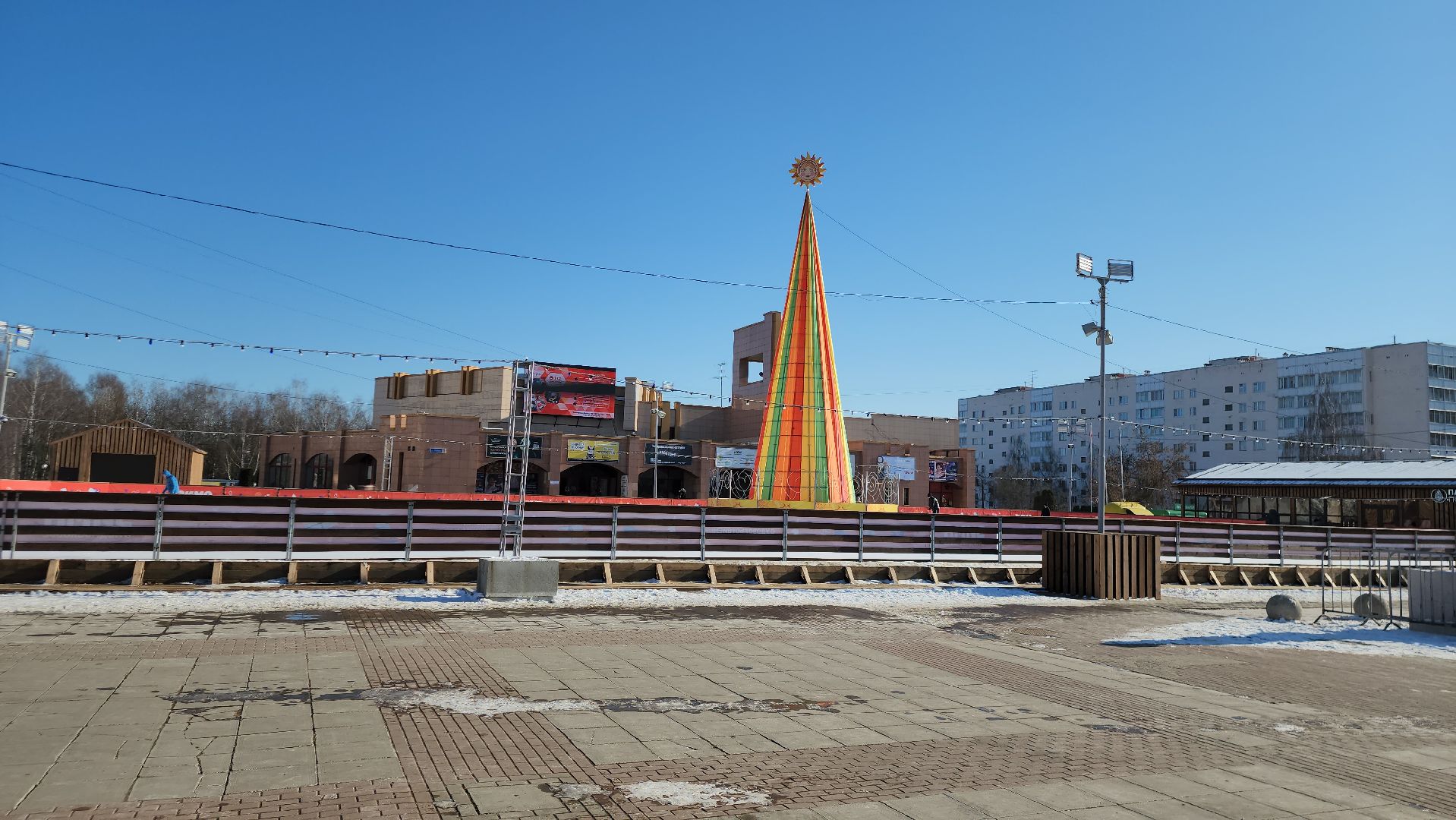 Масленица, Истра, городская площадь, благоустройство, вертикалки,