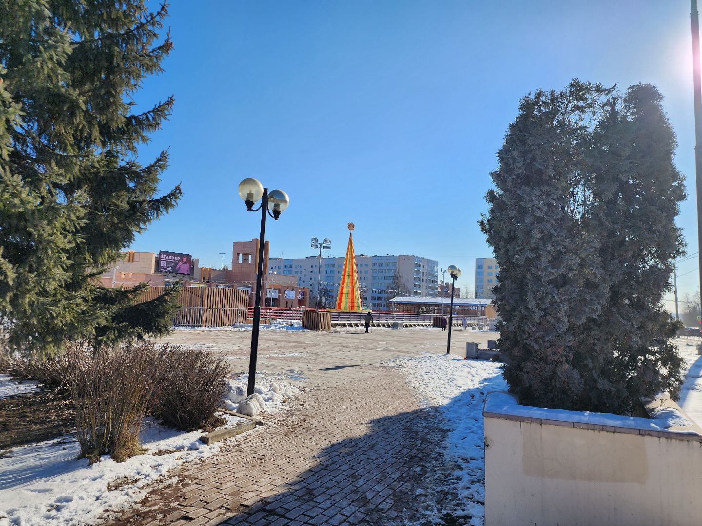 Масленица, Истра, городская площадь, благоустройство, вертикалки,