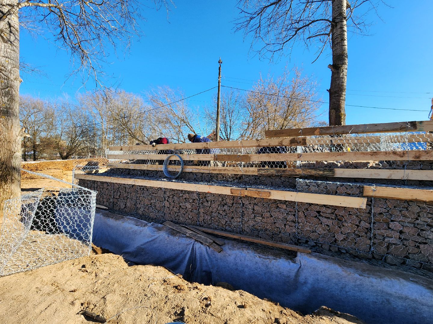 Чехов, улица Береговая, набережная реки Теребенка, благоустройство, обновление, реконструкция, подпорные стенки, габионы, укрепление откосов и склонов, госпрограмма московской области, формирование комфортной городской среды, нацпроект жилье и городская среда, вертикалки,